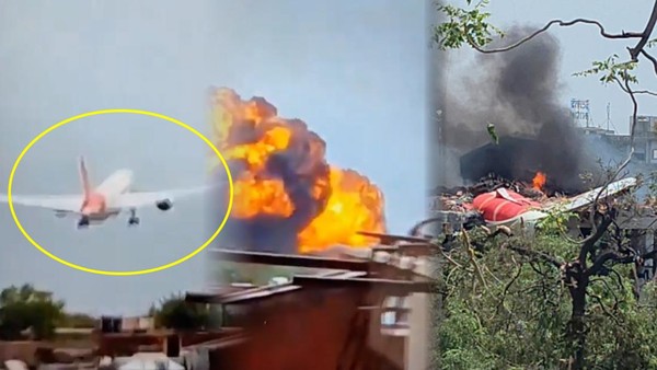 Detik-Detik Pesawat Air India Hantam Asrama Mahasiswa, 247 Orang Meninggal