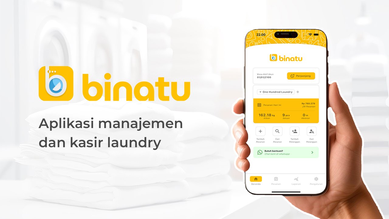 Binatu : Transformasi Digital untuk Usaha Laundry yang Lebih Profesional