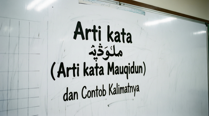 Arti kata Mauqidun (مَوْقِدٌ) dan Contoh Kalimatnya