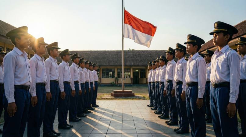Resmi Berlaku 2026, Ini Teks Ikrar Pelajar Indonesia dalam Upacara Bendera Sekolah